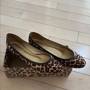 FS NY hair calf Olivia Leopard Print Women's Flats 9